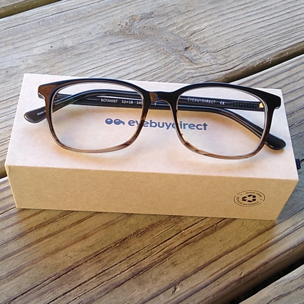 brown eyeglasses